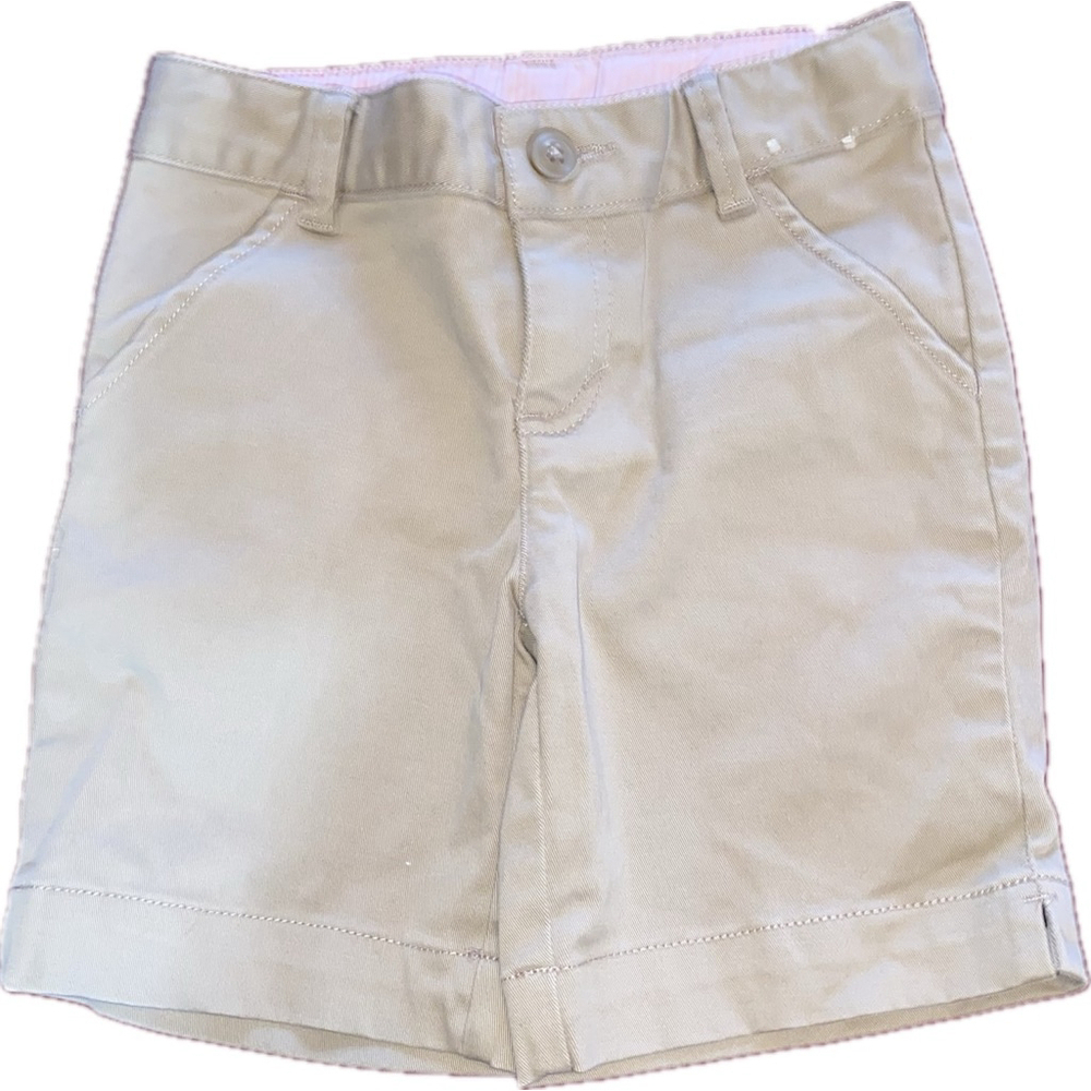 Girls Gymboree Khaki Beige Play Proof Uniform Shorts Size 6